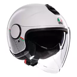 AGV Eteres Capoliveri E2206 open face helmet Matt White / Italy