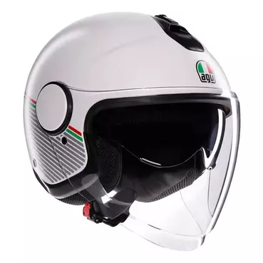 AGV Eteres Capoliveri E2206 open face helmet Matt White / Italy
