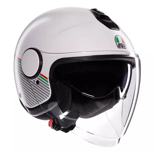 AGV Eteres Capoliveri E2206 open face helmet Matt White / Italy