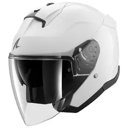 SHARK Skwal Jet Blank open face helmet pearly white