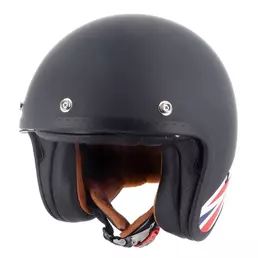 HELSTONS Union Jack open face helmet Black / Flag