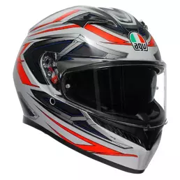 AGV K3 Space E2206 MPLK full face helmet Matt White / Red Fluo