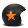 DMD Retro open face helmet Star orange