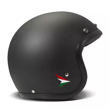 DMD Retro open face helmet Ita Black