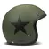 DMD Retro open face helmet Star Green