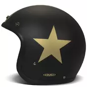 DMD Retro open face helmet star gold