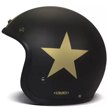 DMD Retro open face helmet star gold