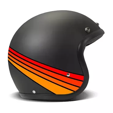 DMD Retro open face helmet fuoco