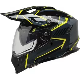 Z1R Range 2.0 Voyager full face helmet Black / Fluorescent Yellow / Gloss Gray