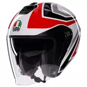 AGV Irides Tolosa E2206 open face helmet Black / Grey / Red