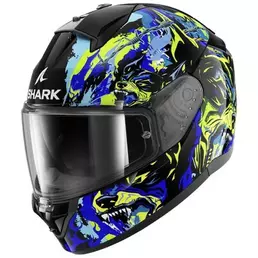 SHARK Ridill 2 Raging Beast full face helmet Black / Blue / Green (размер: xl)