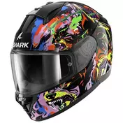 SHARK Ridill 2 Raging Beast full face helmet Black / Violet / Yellow