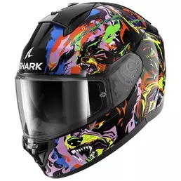 SHARK Ridill 2 Raging Beast full face helmet Black / Violet / Yellow