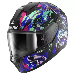 SHARK Ridill 2 Raging Beast full face helmet Black / Violet / Green