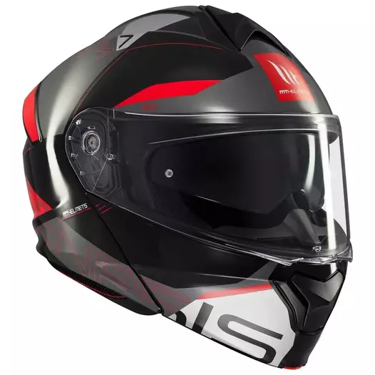 MT Helmets Genesis SV Atempo modular helmet Красно-серый (размер: xs)