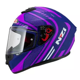 NZI Trendy 2 Connected full face helmet Blue / Matt Pink