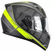 SKA-P 3MH Speeder Sport full face helmet Black / Matt Fluo Yellow
