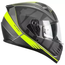 SKA-P 3MH Speeder Sport full face helmet Black / Matt Fluo Yellow