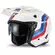 UFO Sheratan open face helmet white / red / blue