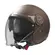 GARI G21 Sunvisor open face helmet Matt Coffee