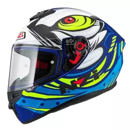 NZI Trendy 2 Ocelo full face helmet Blue / White / Matt Sky Blue