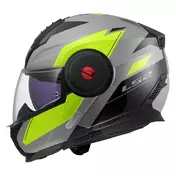 LS2 FF902 Scope II Duria modular helmet Grey / Hi-Vis Yellow
