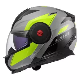 LS2 FF902 Scope II Duria modular helmet Grey / Hi-Vis Yellow