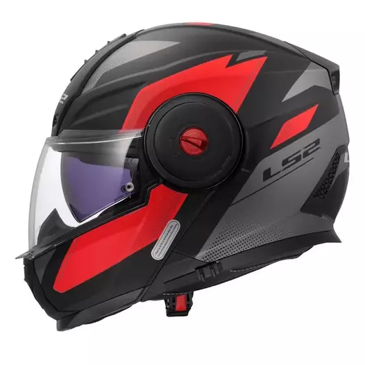 LS2 FF902 Scope II Duria modular helmet Красно-черный (размер: xs)