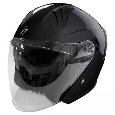 STORMER Run open face helmet Black Pearly