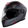 STORMER Blaster Tron full face helmet Red / Metal Matt