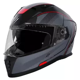 STORMER Blaster Tron full face helmet Red / Metal Matt