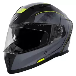 STORMER Blaster Tron full face helmet Neon Yellow / Metal Matt