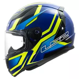 LS2 FF353 Rapid II Flitz full face helmet Hi-Vis Yellow / Blue