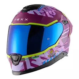 NEXX Y.100R Urbangram full face helmet Aubergine Matt