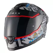 NEXX Y.100R Urbangram full face helmet Black / Red Matt