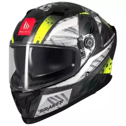 MT Helmets Braker SV Fury full face helmet Grey / Silver / Green