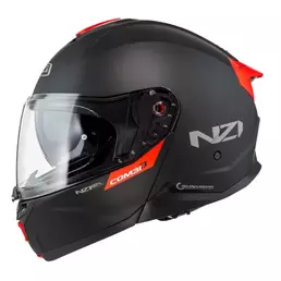 NZI Combi 3 Duo modular helmet Black / Red S / Red V Matt