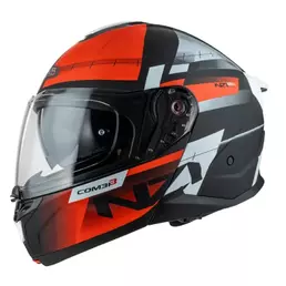 NZI Combi 3 Duo modular helmet Black / Red / White S / White V Matt (размер: xs)
