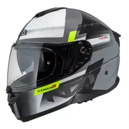 NZI Combi 3 Duo modular helmet Nardo Grey / White / Black S / Black V Matt