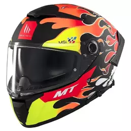 MT Helmets Thunder 4 SV Yamanaka 2024 full face helmet Matt Yellow Fluor