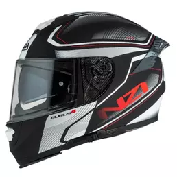 NZI Eurus 4 Stream Duo Charmant full face helmet Black / White / Tinted S Matt