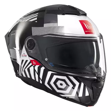MT Helmets Atom 2 SV Strange modular helmet Черно-белый
