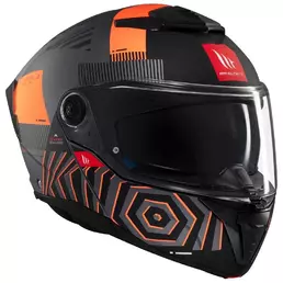 MT Helmets Atom 2 SV Strange modular helmet Matt Orange / Black (размер: s)