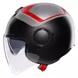 AGV Eteres Scaglieri E2206 open face helmet Matt Grey / Red