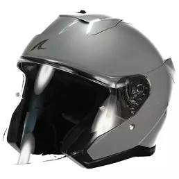 SHARK Skwal i3 Jet Dark Shadow open face helmet Gun Silver