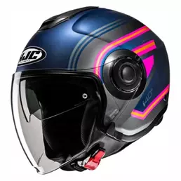 HJC i40N Linia open face helmet Blue / Grey / Pink / Orange