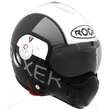 Roof Boxer V8 Graphic Pearl бел/черный мотошлем