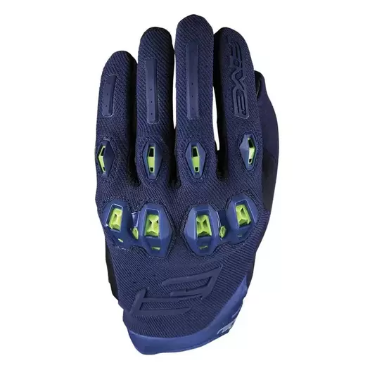 FIVE Stunt Evo 2 gloves Dark Blue / Fluo Yellow (размер: s)