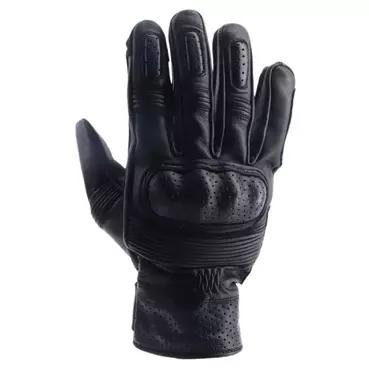 HELSTONS Run Air perforated leather gloves Черный