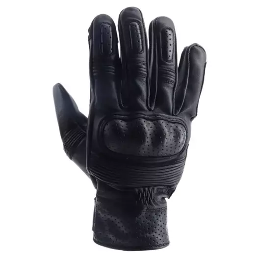 HELSTONS Run Air perforated leather gloves Черный